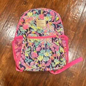 Lilly Pulitzer Bahia Backpack Oyster Seen And Herd